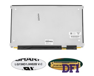 Матрица 15.6 LQ156D1JW02 (3840*2160, 40pin(eDP, IPS, 350 cd/m2, цветопередача 100% RGB), LED, SLIM(горизонтальные ушки), матовая, разъем справа внизу) для ноутбука