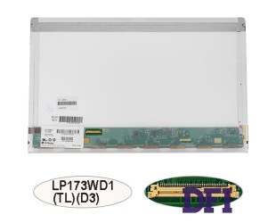 Матрица 17.3 LP173WD1-TLD3  (1600*900, 40pin, LED NORMAL, глянец, разъем слева внизу) для ноутбука (renew)