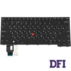Клавіатура для ноутбука Lenovo (ThinkPad: T14, L14 Gen 3) rus, black, підсвічування клавіш (ОРИГІНАЛ)