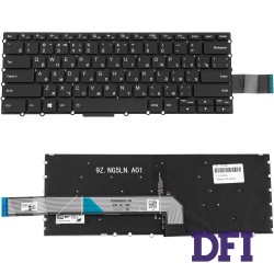 Клавіатура для ноутбука LENOVO (14w Gen 2) rus, black, без фрейму, підсвічування клавіш (ОРИГІНАЛ)