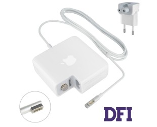 Оригинальный блок питания для ноутбука APPLE MagSafe 18.5V, 4.6A, 85W, 5pin, White (с евро-адаптером), L-образный разъём MagSafe (A1343)