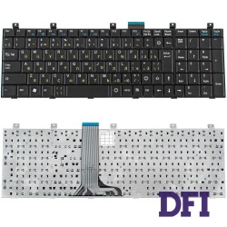 Клавиатура для ноутбука MSI (MS-163D, MS-1635, MS-1656, MS-1675, MS-1682, MS-1683, CR500, CR600, CX500, CX600, VR700, LG E500) rus, black
