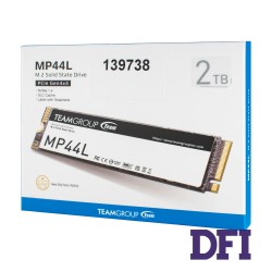 Жесткий диск M.2 2280 SSD 2Tb Team MP44L Series, NVMe, PCI Express 4.0 x4, 3D SLC,  зап/чт. - 4400/4800Мб/с (TM8FPK002T0C101)