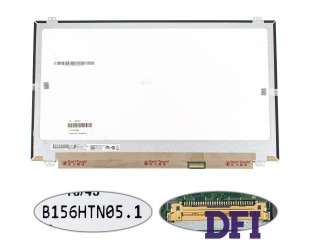 Матрица 15.6 B156HTN05.1 (1920*1080, 30pin(eDP, 120HZ, 400 cd/m?), LED, SLIM(вертикальные ушки), матовая, разъем справа внизу) для ноутбука