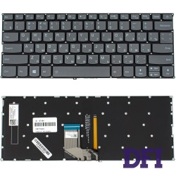 Клавиатура для ноутбука LENOVO (IdeaPad 320S-13IKB series) rus, black, без фрейма, подсветка клавиш