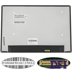 Матриця 13.3 R133NW4K R0 touch (1920 * 1200, 40pin (eDP, IPS) LED, SLIM (без додаткової панелі), матова, роз'єм справа внизу) для ноутбука