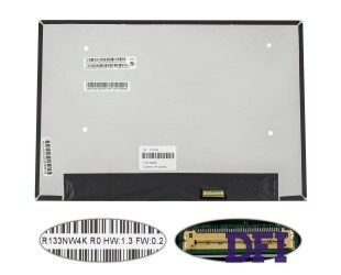 Матрица 13.3 R133NW4K R0 touch (1920*1200, 40pin(eDP, IPS) LED, SLIM(без доп панели), матовая, разъем справа внизу) для ноутбука