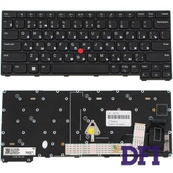 Клавіатура для ноутбука Lenovo (ThinkPad: X13 Gen 3) rus, black