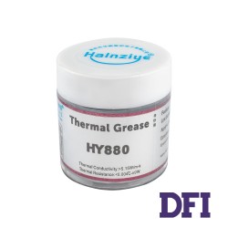 Теплопровідна паста (термопаста) сіра силіконова Halnziye HY880, банка - 10 грам, теплопровідність - 5.15 Вт/(м*К)