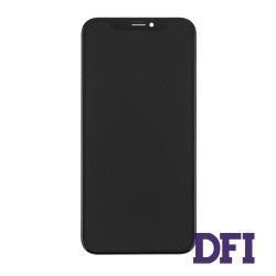 Дисплей для смартфона (телефону) Apple iPhone X, black (у зборі з тачскріном)(з рамкою)(GX Hard OLED)