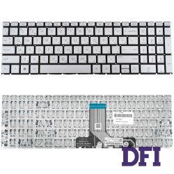 Клавіатура для ноутбука HP (Pavilion: 15-EG, 15-EH) rus, silver, без фрейму (ОРИГИНАЛ)