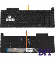 Клавиатура для ноутбука ASUS (FX507, FX707 series) rus, black, без фрейма, подсветка клавиш (RGB)