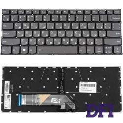 Клавіатура для ноутбука LENOVO (Yoga 730-13IKB, 730-15IKB), rus, onyx black, без фрейму, підсвічування клавіш