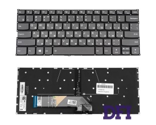 Клавиатура для ноутбука LENOVO (Yoga 730-13IKB, 730-15IKB), rus, onyx black, без фрейма, подсветка клавиш
