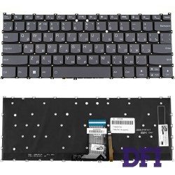 Клавіатура для ноутбука LENOVO (Yoga 7 14IRL8) rus, black, без кадру, підсвічування клавіш