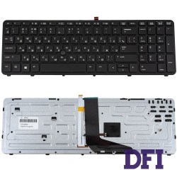 Клавіатура для ноутбука HP (ZBook: 15, 17 series) rus, black, підсвічування клавіш