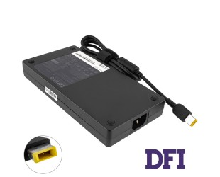 Оригінальний БЖ для ноутбука LENOVO 20V, 15A, 300W, USB+pin (Square 5 Pin DC Plug), black, RECTANGULAR