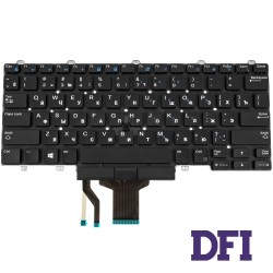 Клавиатура для ноутбука DELL (Latitude: E5450, E7450), rus, black, без фрейма, с джойстиком