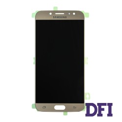 Дисплей для смартфона (телефона) Samsung Galaxy J7 (2017) SM-J730, gold (в сборе с тачскрином)(без рамки)(PRC ORIGINAL)