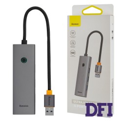 USB-Hub Baseus UltraJoy Series 4-Port HUB Space Grey (USBA to USB3.0*4)(B0005280A813-02)