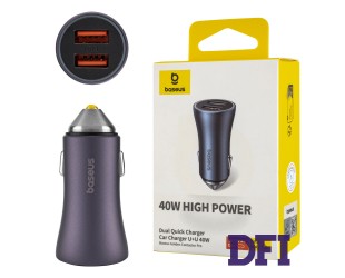 Автомобильное зарядное устройство Baseus Golden Contactor Pro Dual Quick Charger Car Charger U+U 40W (CCJD-A0G)