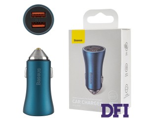 Автомобильное зарядное устройство Baseus Golden Contactor Pro Dual Quick Charger Car Charger U+U 40W Blue (CCJD-A03)
