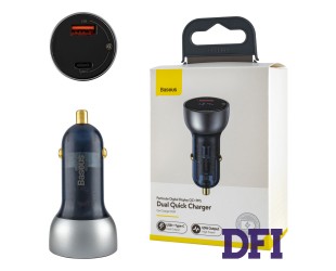 Автомобильное зарядное устройство Baseus Particular Digital Display QC+PPS Dual Quick Charger Car Charger 65W (Shallow) (CCKX-C0A)