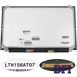 Матрица 15.6 LTN156AT07 (1366*768, 40pin, LED, SLIM(вертикальные ушки), глянец, разъем справа внизу) для ноутбука (renew)