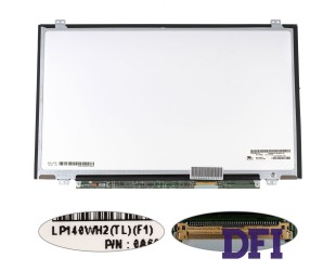 Матрица 14.0 LP140WH2-TLF1 (1366*768, 40pin, LED, SLIM (вертикальные ушки), глянец, разъем справа внизу) для ноутбука (renew)