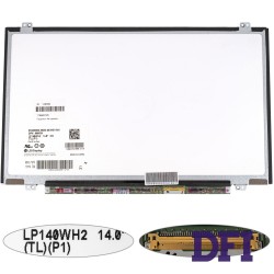Матрица 14.0 LP140WH2-TLP1 (1366*768, 40pin, LED, SLIM (вертикальные ушки), матовая, разъем справа внизу) для ноутбука (renew)