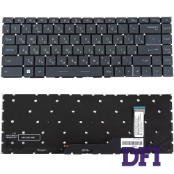 Клавиатура для ноутбука MSI (Modern 14 B) rus, gray,  без фрейма, подсветка клавиш (ОРИГИНАЛ)