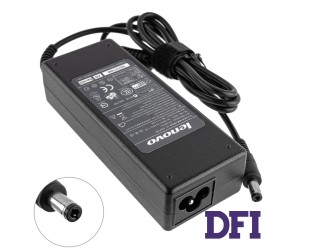 Блок питания для ноутбука LENOVO 19V, 4.74A, 90W, 5.5*2.5мм, 3 hole, прямой разъём, black (без кабеля!)