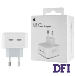 Зарядное устройство Apple Type-C Dual Square 35W 3.0A, белый