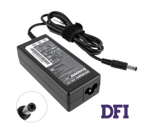 Блок живлення для ноутбука Lenovo 20V, 3.25A, 65W, 5.5*2.5мм, 3 hole, прямий роз'єм, black (без кабеля!)