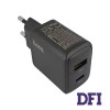 Мережевий зарядний пристрій HOCO CS23A Sunligh, (1U+1C) PD30W+QC3.0, Black, (6942007609944)