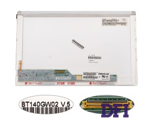 Матрица 14.0 BT140GW02 V.5  (1366*768, 40pin, LED, NORMAL, глянцевая, разъем слева внизу) для ноутбука (renew)