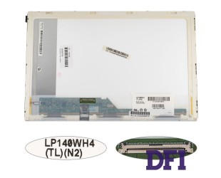 Матрица 14.0 LP140WH4-TLN2 (1366*768, 40pin, LED, NORMAL, глянцевая, разъем слева внизу) для ноутбука (renew)