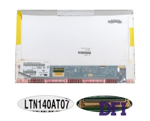 Матрица 14.0 LTN140AT07 (1366*768, 40pin, LED, NORMAL, глянцевая, разъем слева внизу) для ноутбука (renew)