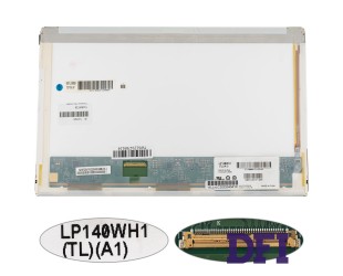 Матрица 14.0 LP140WH1-TLA1 (1366*768, 40pin, LED, NORMAL, глянцевая, разъем слева внизу) для ноутбука (renew)