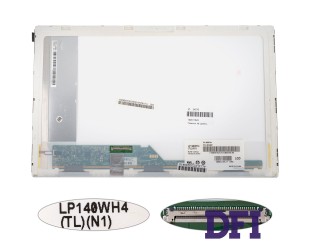 Матрица 14.0 LP140WH4-TLN1 (1366*768, 40pin, LED, NORMAL, глянцевая, разъем слева внизу) для ноутбука (renew)