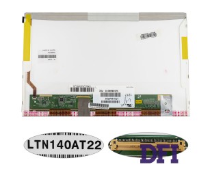 Матрица 14.0 LTN140AT22 (1366*768, 40pin, LED, NORMAL, глянцевая, разъем слева внизу) для ноутбука (renew)