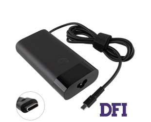Оригинальный блок питания для ноутбука HP TYPE-C 90W, black, OVALE