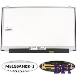 Матрица 15.6 MB156AN08-1 (1366*768, 30pin(eDP), LED, SLIM(вертикальные ушки), глянец, разъем справа внизу) для ноутбука