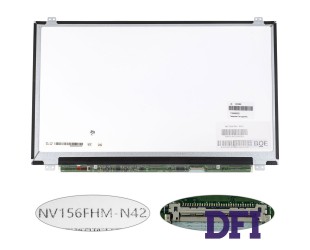 Матрица 15.6 NV156FHM-N42 (1920*1080, 30pin(eDP, 250cd/m2, 85/85/85/85(углы), IPS), LED, SLIM(вертикальные ушки), матовая, разъем справа внизу) для ноутбука (renew)
