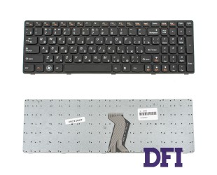 Клавіатура для ноутбука LENOVO (G580, G585, N580, N585, Z580, Z585) rus, black, black frame