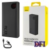Универсальная мобильная батарея Baseus Adaman Metal Digital Display, 40000mAh, PD, 22.5W, Black (PPAD020101)