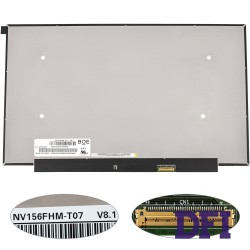 Матрица 15.6 NV156FHM-T07 touch (1920*1080, 40pin(eDP, IPS), LED, SLIM(без планок и ушек), матовая, разъем справа внизу, дп=260) для ноутбука