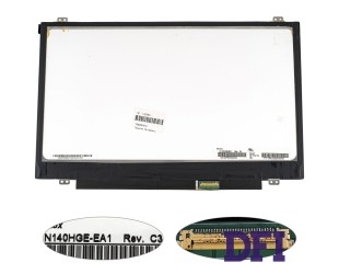 Матрица 14.0 N140HGE-EA1 (1920*1080, 30pin(eDP, 300cd/m2 (!!!)), LED, SLIM (вертикальные ушки), матовая, разъем справа внизу) для ноутбука (renew)