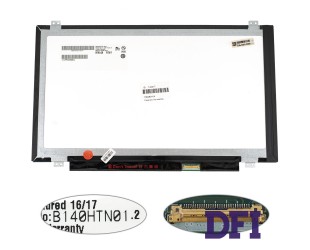 Матриця 14.0 B140HTN01.2 (1920*1080, 30pin(eDP), LED, SLIM(вертикальні вушки), глянець, роз'єм праворуч знизу) для ноутбука (renew)