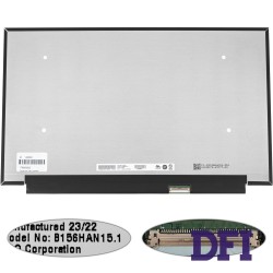 Матрица 15.6 B156HAN15.1 (1920*1080, 40pin(eDP, IPS, 144HZ, 250cd/m2, 1200:1, цветопередача 45%), LED, SLIM(без планок и ушек), матовая, разъем справа внизу) для ноутбука